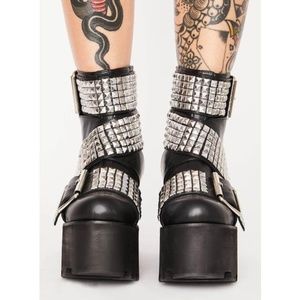 Dolls Kill Charla Tedrick SIOUXSIE ANKLE BOOTS
